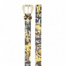 Ceinture Logo Couture Saffiano Saffiano VERSACE