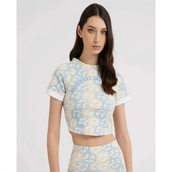 Camisetas Manga Corta G-cube Active Crop Top  GUESS
