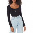 Camisetas Manga Larga Ls Karlee Jewel Btn Henley  GUESS