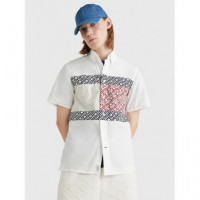 Camisas Monogram Blocking Rf Shirt S/s  TOMMY HILFIGER - Guanxe Atlantic Marketplace