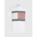 Camisas Monogram Blocking Rf Shirt S/s  TOMMY HILFIGER
