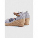 Cuñas High Wedge Seersucker  TOMMY HILFIGER