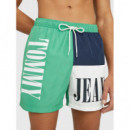 Boxer Baño Sf Medium Drawstring Colorblock  TOMMY HILFIGER