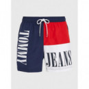 Boxer Baño Sf Medium Drawstring Colorblock  TOMMY HILFIGER