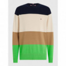 Jersey Spring Colourblock Sweater Multicolor  TOMMY HILFIGER