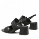 Sandalias Tacon Squared Blk Hl Sandal 45 He  CALVIN KLEIN