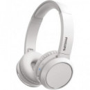 PHILIPS Auricular de Casco BLUETOOTH TAH4205 Series 4000 Blanco Plegable con Manos Libres