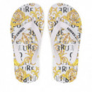 Chanclas Fondo Flip Flop Dis. SQ7  VERSACE