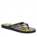Chanclas Fondo Flip Flop Dis. SQ7  VERSACE