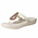 Chanclas Sanrah Liquid Metallic Flip  CROCS