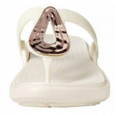 Chanclas Sanrah Liquid Metallic Flip  CROCS