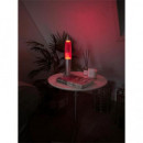 ITOTAL Lampara de Lava Led Multi Color XL2673 Base Plata Cera Blanca