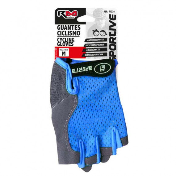 Guante Ciclismo Talla M Azul