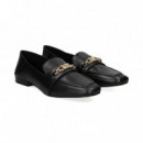 Mocasin Logo Mk Negro  MICHAEL KORS