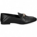 Mocasin Logo Mk Negro  MICHAEL KORS