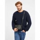 Mini Bandolera Ederlo con Logo G Cube de GUESS