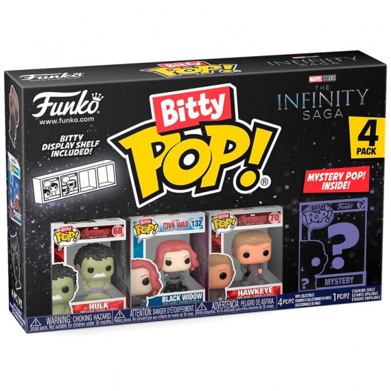 FUNKO Bitty Pop Pack 4 la Saga del Infinito Marvel