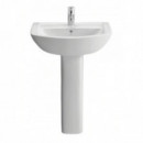 Lavabo+pedestal Gala Smart 55X45 Blanco