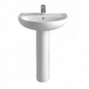 Lavabo Gala y Pedestal Elia 55X46 Blanco
