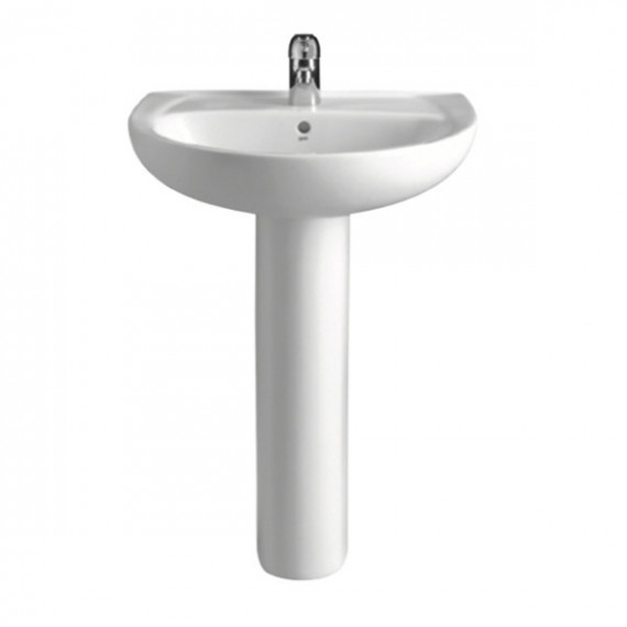 Lavabo Gala y Pedestal Elia 55X46 Blanco