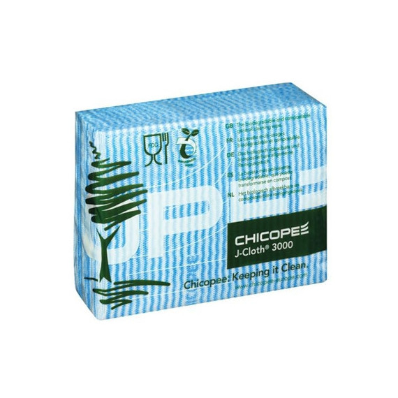 Paño Chicopee J-cloth Plus Biodegradable Azul 43X32 -50 Pcs.