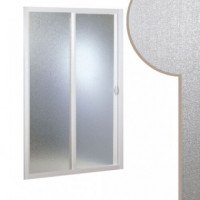 Mampara Baño 2001 Blanco Acrilico (120-125)