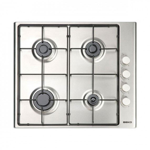Placa Gas Inox 4 Fuegos Beko