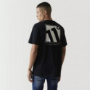 Camiseta 11º Large Logo Graphic Negro