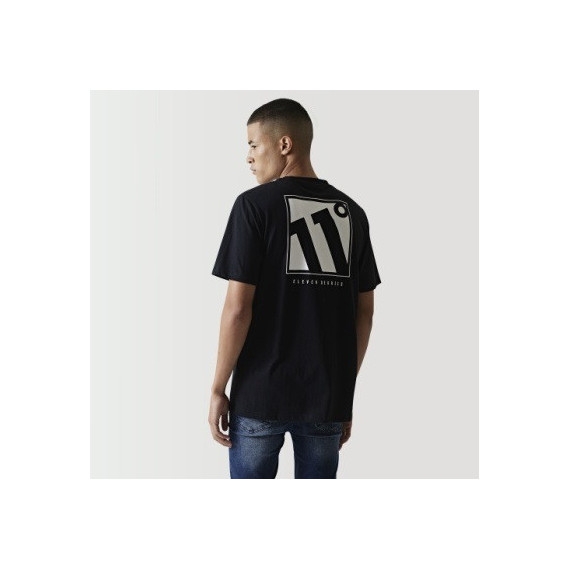 Camiseta 11º Large Logo Graphic Negro