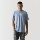 Camiseta 11º Large Logo Graphic Azul