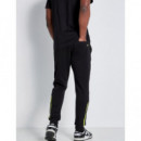 Pantalón 11º Perforated Logo Negro