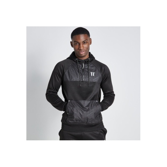 Suéter 11º Half Zip Printed Negro