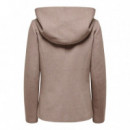 Chaquetas Mujer Abrigo ONLY Sedona Light Shord Rosa Mocha Mousse