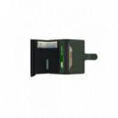 Cartera SECRID Miniwallet Matte Green & Black Verde