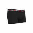 Ropa Interior Pack de Dos Calzoncillos DIESEL Boxers Negro y Gris