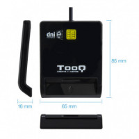 TOOQ Lector de Dni-e TQR-211B Usb-c Negro