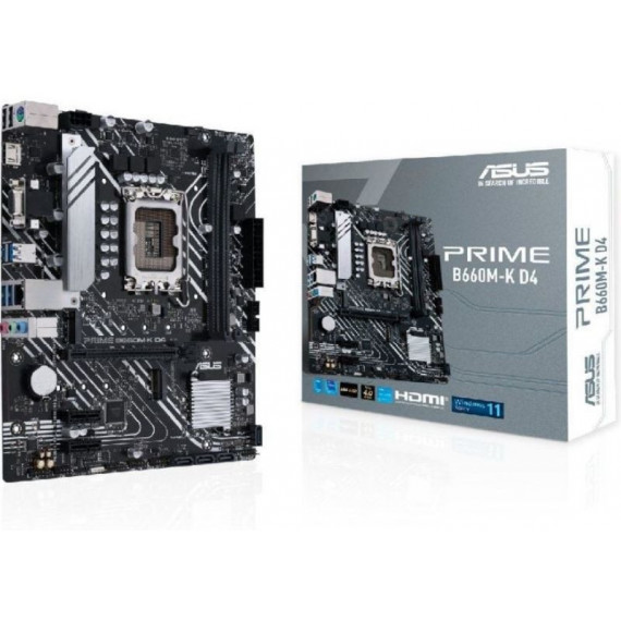 ASUS Placa Base Prime B660M-K D4 LGA1700 Gen 12.ª / 2XDDR4 / 2XM.2
