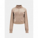 Sudadera de Terciopelo con Cierre de Cremallera GUESS