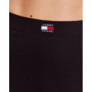 Tjw Xs Badge Seam Rib Legging Black  TOMMY JEANS