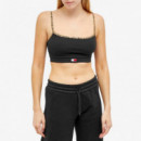 Tjw Ultr Crp Leo Binding Top Black  TOMMY JEANS