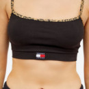 Tjw Ultr Crp Leo Binding Top Black  TOMMY JEANS