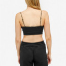 Tjw Ultr Crp Leo Binding Top Black  TOMMY JEANS