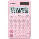 CASIO Calculadora Solar Pequeño SL-310UC Rosa 10 Digitos con Pilas