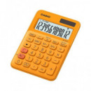 CASIO Calculadora Sobremesa MS-20UC Naranja 12 Digitos Solar