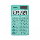 CASIO Calculadora Solar Pequeño SL-310UC Verde 10 Digitos con Pilas