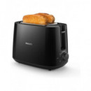 PHILIPS Tostadora de Pan HD2581 con Grill para Panecillos 830W Negro