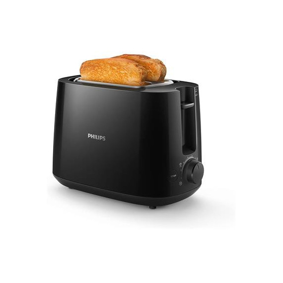 PHILIPS Tostadora de Pan HD2581 con Grill para Panecillos 830W Negro