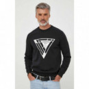 Sudadera Foil Triangle Logo de GUESS