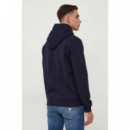 Sudadera con Capucha y Logo Vertival Bordado de GUESS