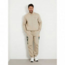 Pantalón Derych Jogger Cargo de Material Scuba GUESS